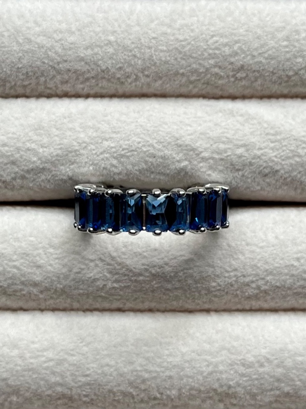 R081 | Sapphire CZ Eternity Band Ring